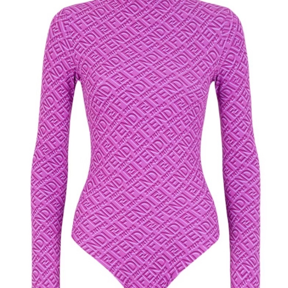 Fendi x SKIMS Mock Neck Long Sleeve Bodysuit XL! NWOT!
